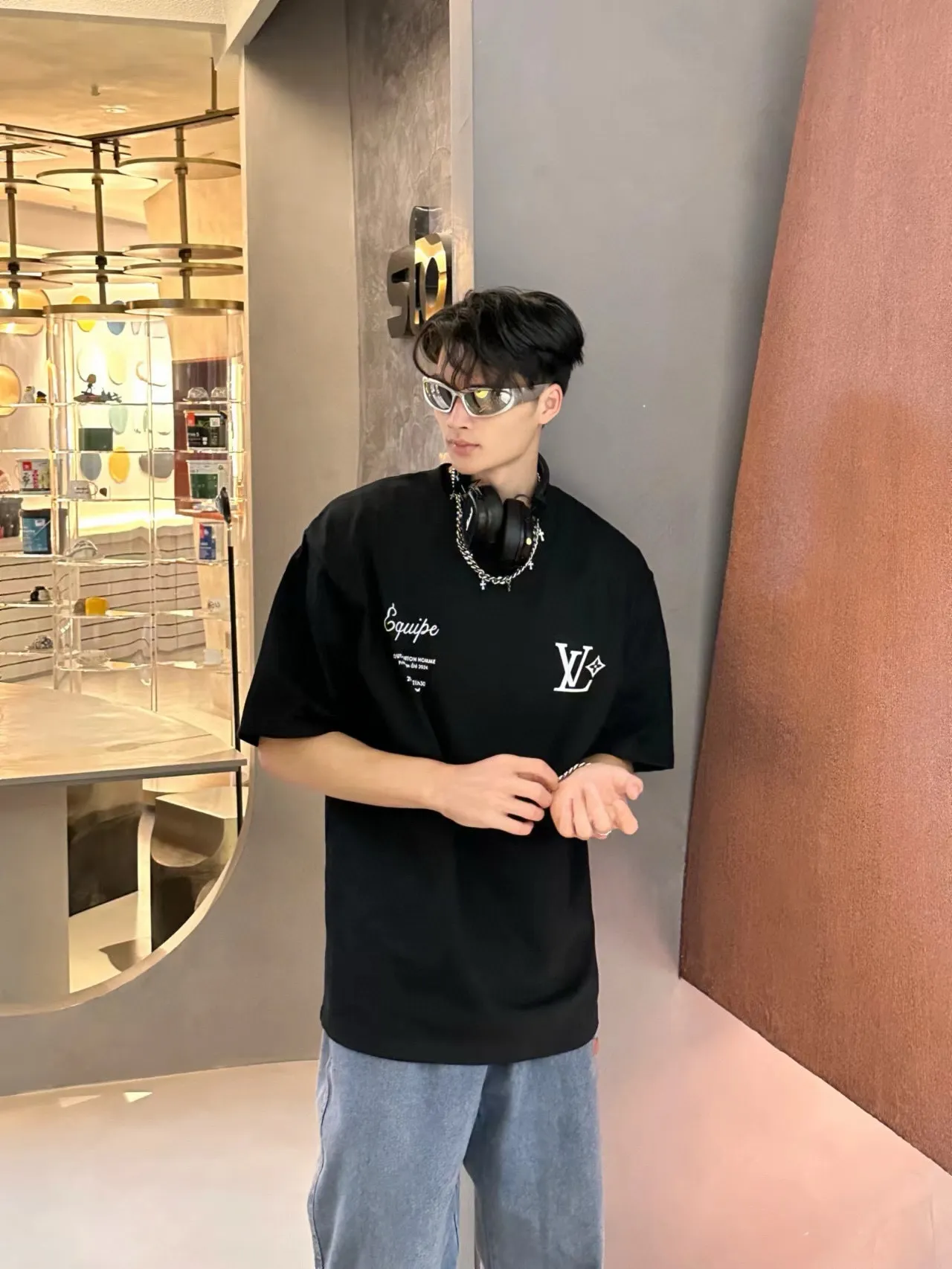 Louis Vuitton/Louis Vuitton Fei Dong’s first show limited printed short-sleeves